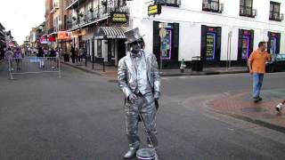 New Orleans, Bourbon Street Mime, Tuesday 7-13-10