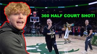 I Performed At A NBA Game! $10,000 Half Court Shot!