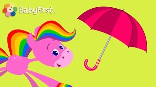 Red, Blue, Green | Coloring and Music | Rainbow Horse | BabyFirst