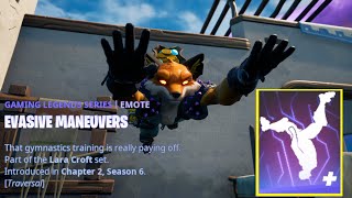 Fortnite Evasive Maneuvers Emote(In-game Showcase)(Battle Pass)