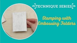 Stamping with Embossing Folders