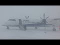 吹雪の搭乗　秋田空港　dhc8－q400