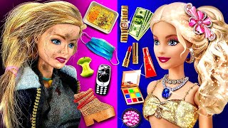 16 Rich vs Poor Barbie DIYs / Doll Transformation
