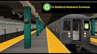 OpenBVE Special: G Train To Bedford-Nostrand Avenues (R68)(Weekend G.O)