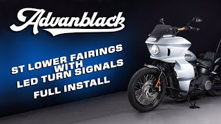 Advanblack ST Fairing Lowers With LED Turn Signals   - FULL INSTALL