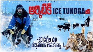 మంచు తుఫానులో ప్రయాణం in Arctic Polar Region | Sledding on the Frozen Tundra | Ravi Telugu Traveller