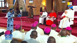 Rencontre de prière du pape François avec le corps religieux de République démocratique du Congo