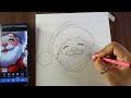 christmas day drawing santa claus drawing part 1 santa claus easy drawing