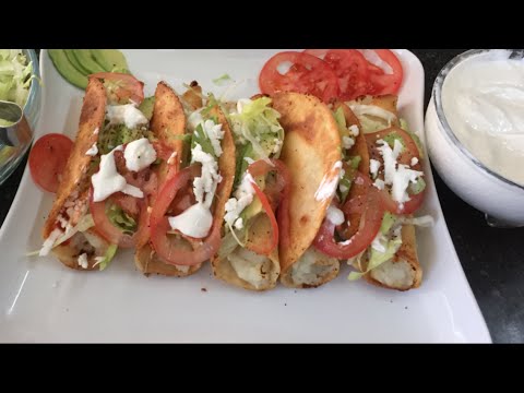 TACOS DORADOS DE PAPA DELICIOSA RECETA! TACOS DORADOS DE PAPA DELICIOSA RECETA!