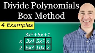 Box Method to Do Polynomial Long Division