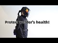 alarming function papr respirator helmet welding safety helmet