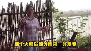 800元请师傅砌柴火灶，独特的设计很奢华，成品出来后惊艳到我了