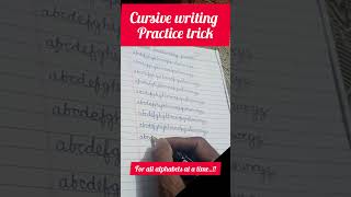 How to improve hand writing || Calligraphy || Cursive writing ||a to z alphabets