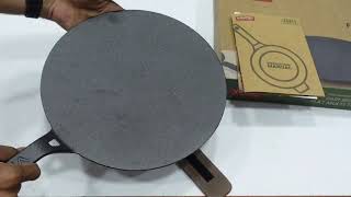 Vinod Pre-seasoned cast iron multi tawa unboxing and review