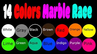 14 Color Marble Race ASRM in Algodoo