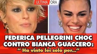 Federica Pellegrini choc contro Bianca Guaccero: “Ha vinto solo per suo...”