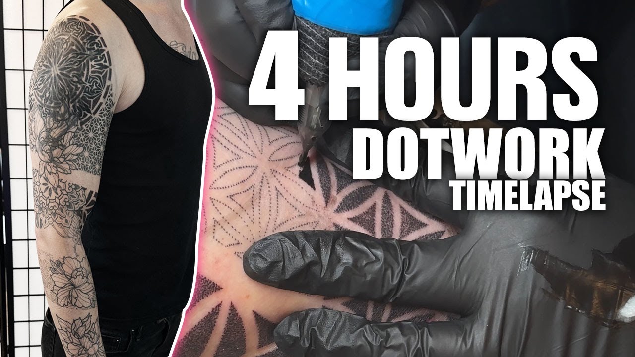 4 Hours Dotwork Tattoo Timelapse Tattoo In Progress Sophi Lavie