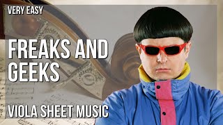 Viola Sheet Music: How to play Freaks And Geeks by Oliver Tree