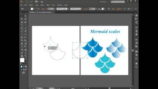 How to make mermaid scales in adobe illustrator CC
