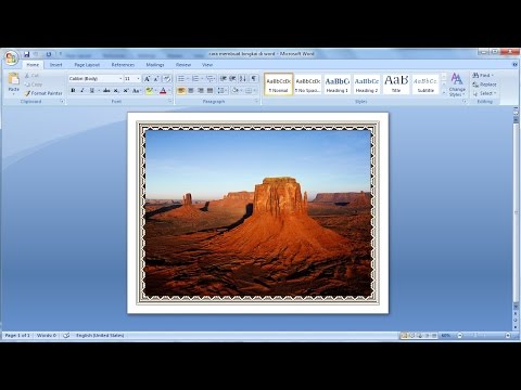 Microsoft word tutorial | How to add a border the picture. Microsoft word tutorial | How to add a border the picture.