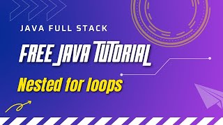 Java tutorial - nested for loop - java full stack by lokesh jammugani #hyderabad