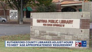 Rutherford County libraries adjust hours for 'new reporting requirements'