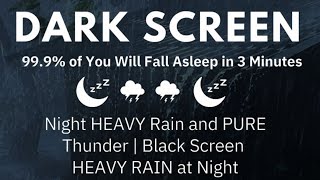 SLEEP INSTANTLY IN PLASTIC TENT WITH HEAVY RAINSTORM & RELENTLESS THUNDER SOUNDS AT DARK NIGHT
