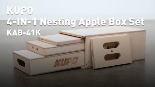 KUPO 4-IN-1 Nesting Apple Box Set (KAB-41K)