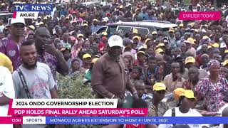 Ondo Election: Makinde, Adeleke Lead PDP Holds Mega Rally Ahead Saturday Gov'ship Poll