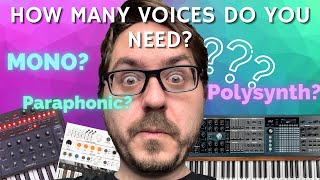 Synth Voices # Explained: Mono vs Poly vs Paraphonic // What Are They, Why and When to Use Them