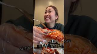 Eat Marinated Crab with me! 🦀👩🏻‍🍳 #koreanfood #mukbang #seafood