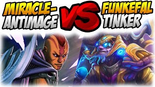 Funkefal Tinker Meets Miracle- Anti Mage!  //  Full Gameplay with Voice + Cam