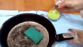 Как почистить Сковороду Очень Дешево Легко помыть посуду how easy it is to clean the dishes cleanin