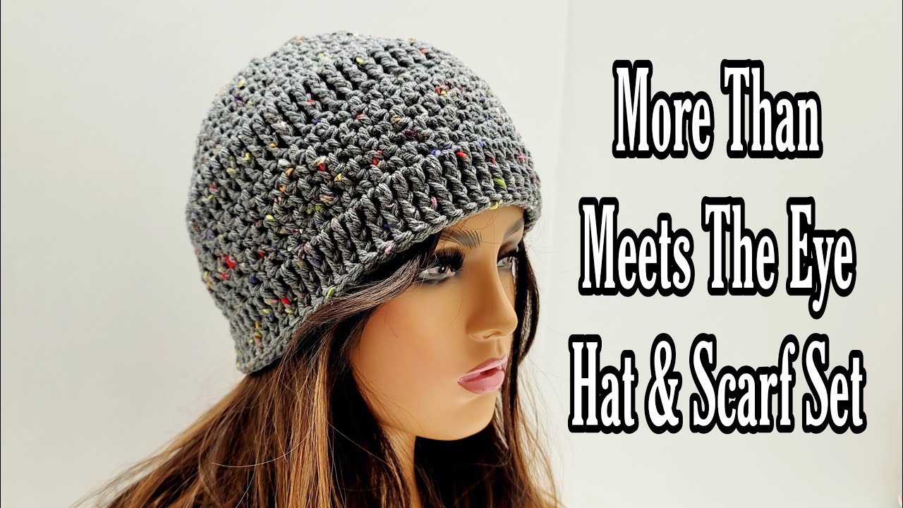 Easy Crochet Hat And Scarf Set Tutorial Youtube