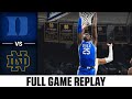 Duke vs. Notre Dame Full Game Replay | 2023-24 ACC Men’s Basketball