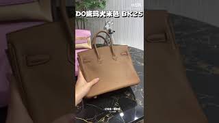 Hermès 愛馬仕D0奶茶色威玛犬米色Birkin25 铂金包swift皮