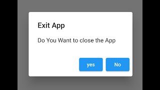 ExitApp Dialog || WillPopScope Flutter #Flutter