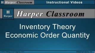 Economic Order Quantity-EOQ | Dr. Harper's Classroom