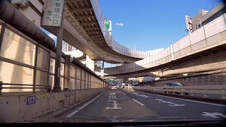 中央道 調布IC - 首都高速4号新宿線 - 三宅坂JCT 上り [4K60fps 車載動画 2017/09] 東京都