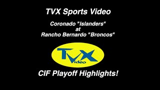 TVX Sports Video-CIF, Coronado at RB Highlights