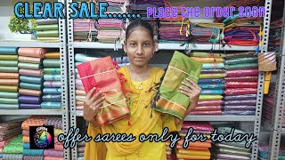 Clear sale😍😍 offer sarees contact no 9363033961