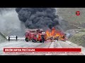 erzincan da korkunç kaza. alev topuna dönen tir ların içinde can verdiler