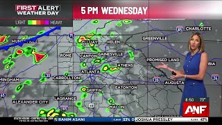 First Alert Forecast: Storms this afternoon become widespread this weekend