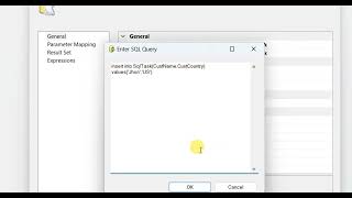 SQL Execute Task - Direct Input - SSIS - Visual Studio - SQL Server