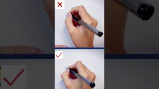 The correct way to grip a pen can make writing easier for children.