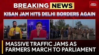 Farmers' Protest Triggers Gridlock at Delhi-UP Border; Roads Closed