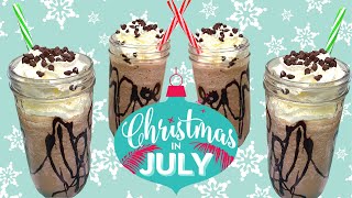 FROZEN HOT CHOCOLATE RECIPE!!  CHRISTMAS IN JULY!!