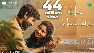 Hey Minnale - Video Song |Amaran |Sivakarthikeyan, Sai Pallavi |GV Prakash |5 wk YouTube Income