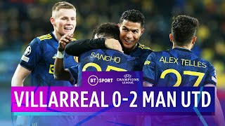 UEFA Champions League | Villarreal v Man Utd | Highlights 2021HD  #Ronaldo #CR7