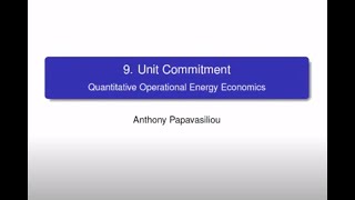 LINMA2415: Unit Commitment